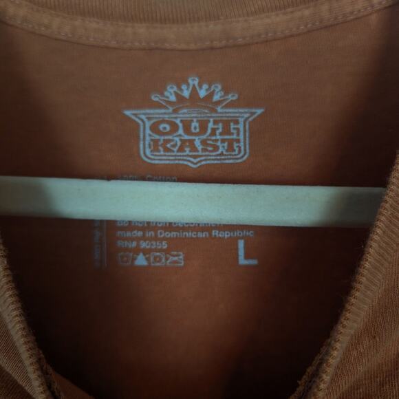 OutKast Officially Licensed Orange Tie Dye Graphic HipHop Band Tee - Picture 5 of 5